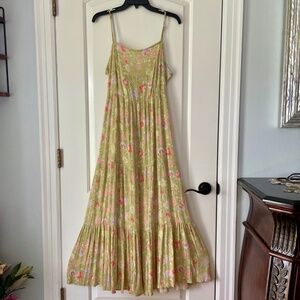 BILLIBONG SPAGETTI STRAP MAXI DRESS SIZE L